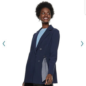 Nine West Handkerchief-Detailed Blazer NWT